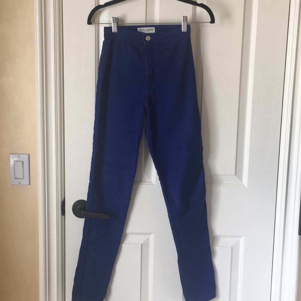 AMERICAN APPAREL SKINNY JEANS BLUE XS